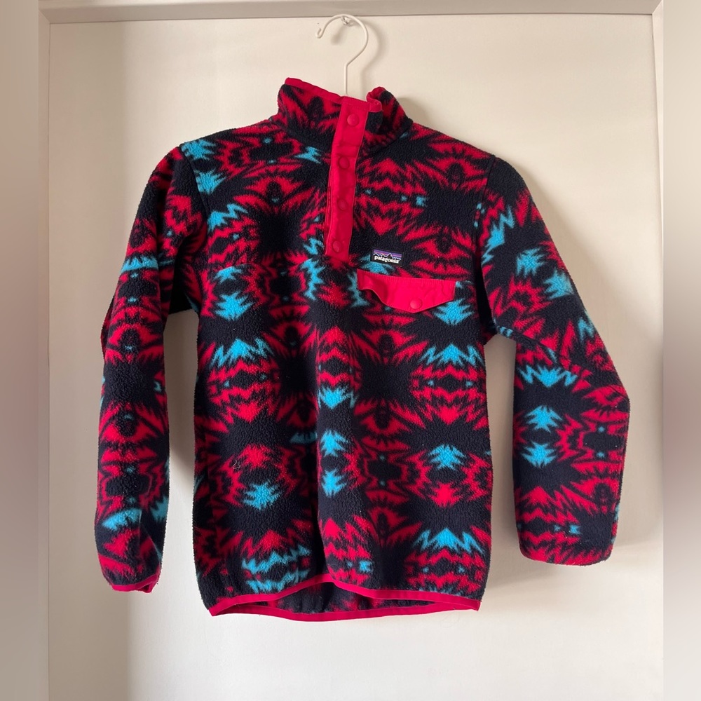 Excellent Condition Patagonia Patterned Kids Sweater/Fleece Pullover